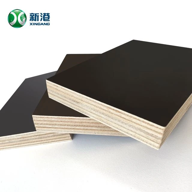 Hot Sales 18mm Poplar Core Shuttering Film Faced Plywood Water Proof Good Quality Cheap Plywood For Building Use