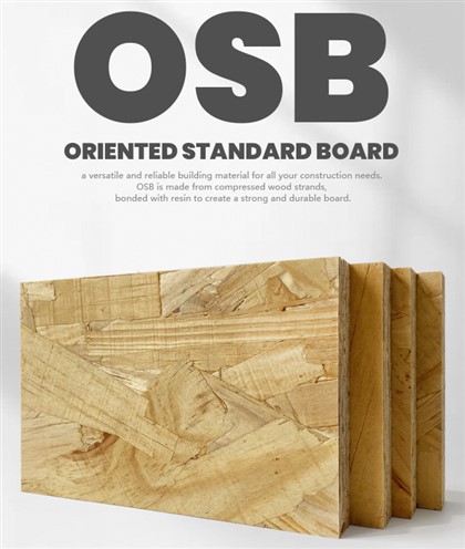 OSB ориентирани плоскости за декорация за строителство